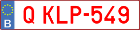 Trailer License Plate